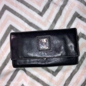 Tignanello Black tri-fold wallet